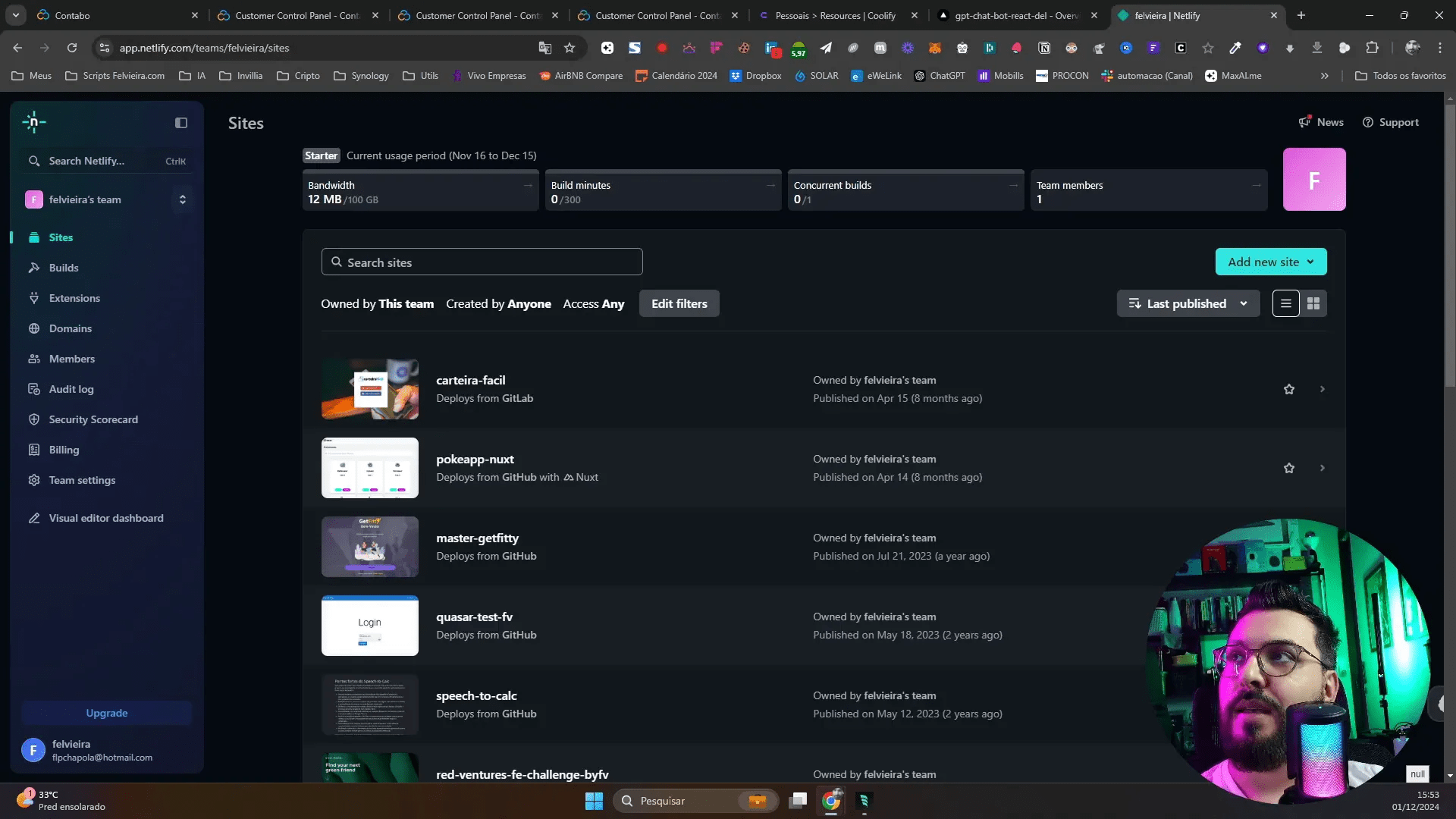 Fazendo deploy em Netlify