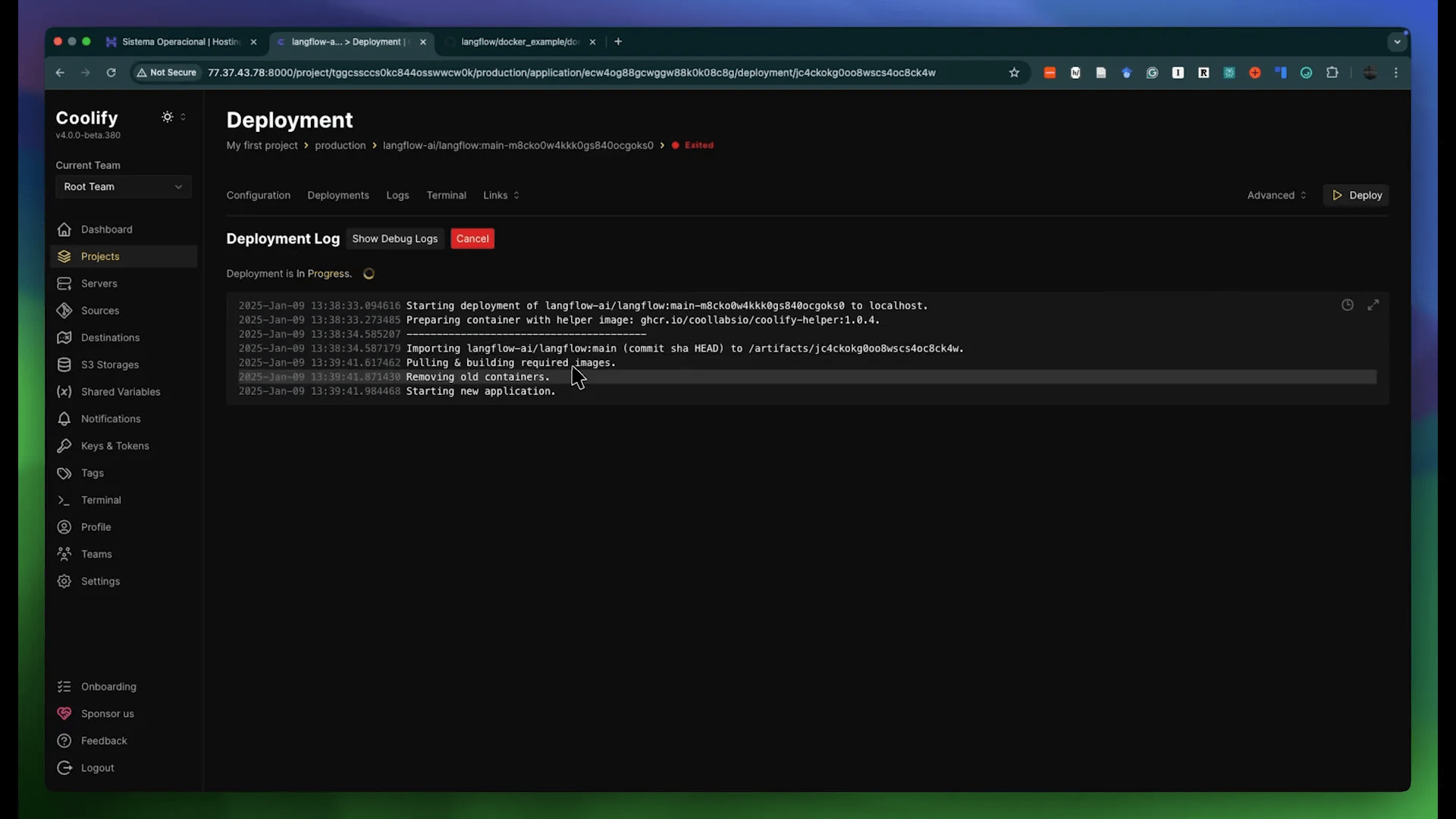 Aguardando o Deploy