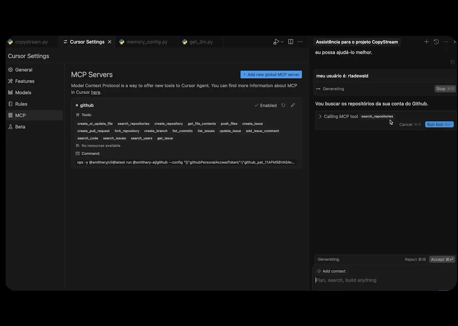 Integrando MCP no Cursor