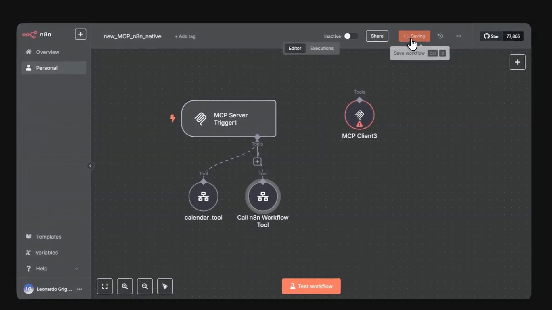 Testando o MCP Server Trigger