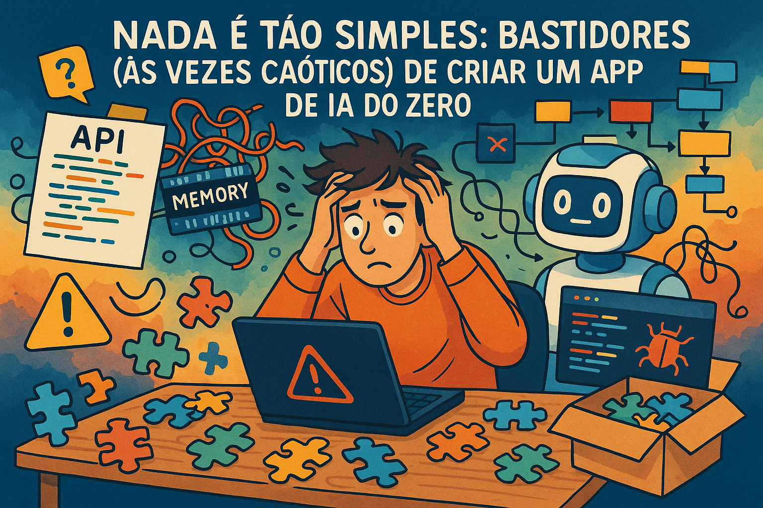 Nada É Tão Simples: Bastidores (Às Vezes Caóticos) de Criar um App de IA do Zero — cover