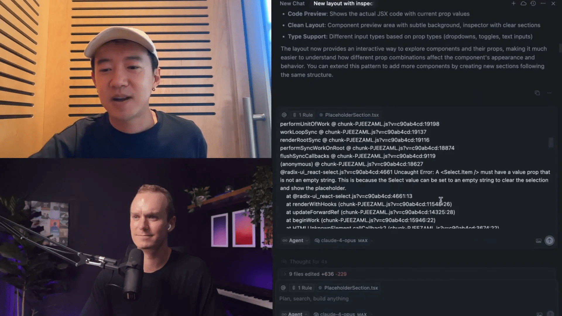 Correção de erros pelo chat da IA