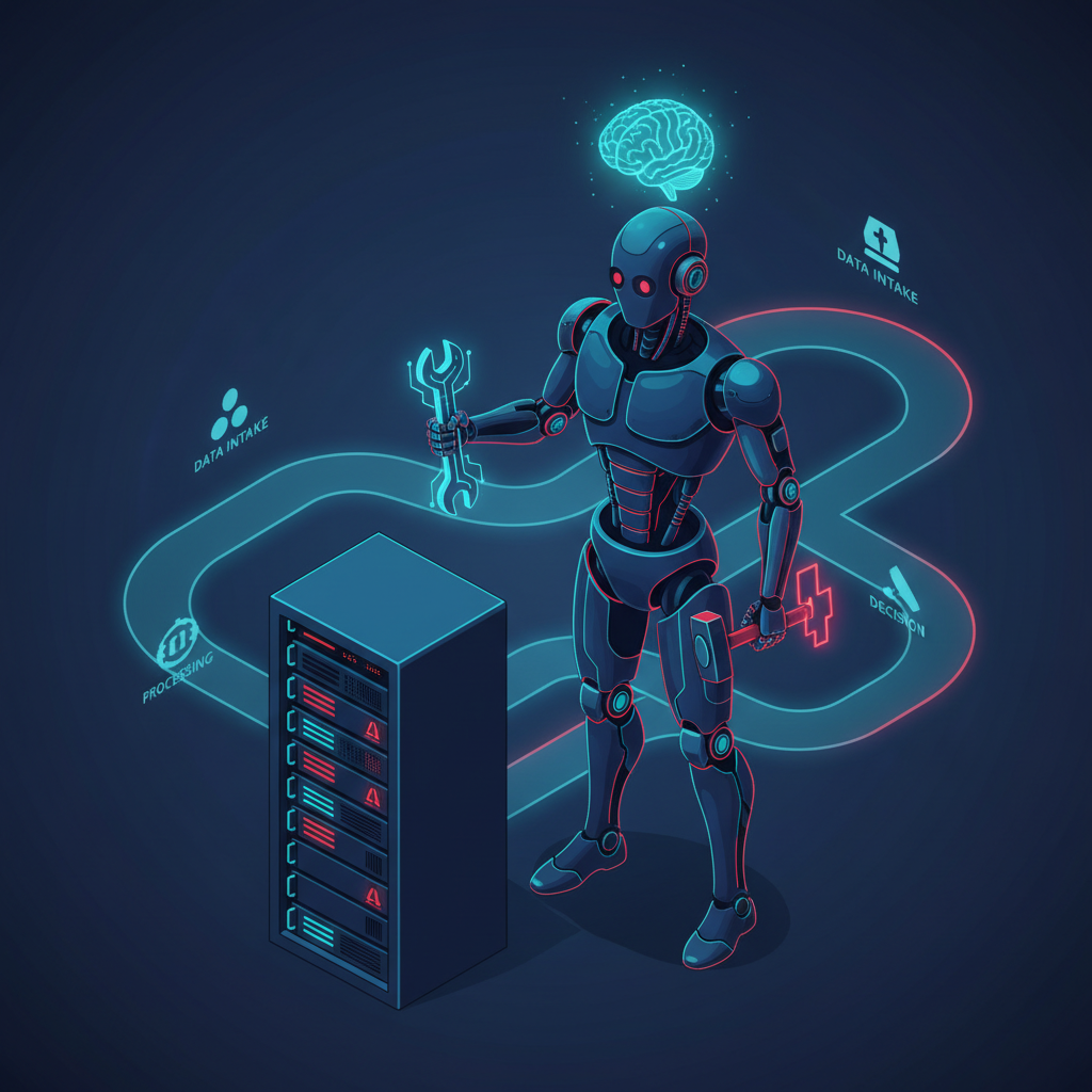 Como projetar seu primeiro AI Agent — o framework de 10 passos de manual a fleet autônoma — cover