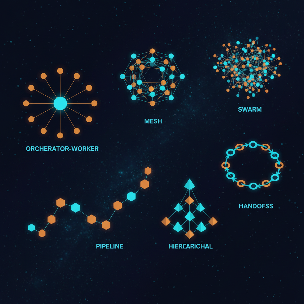 Multi-Agent Architectures — as 6 topologias, quando usar cada uma, e por que não usar nenhuma — cover