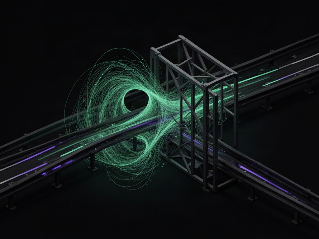 Guardrails: saída probabilística de uma rede neural sendo filtrada por um portão geométrico rígido