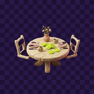 mesa recortada com isnet-anime