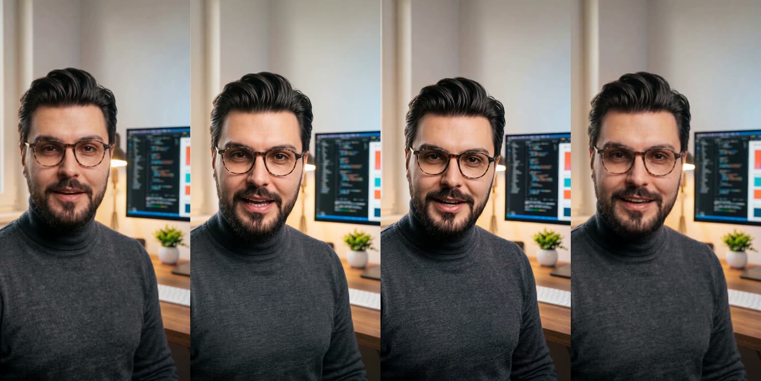 Coloquei meu rosto em 9 modelos de vídeo com IA e pedi a mesma frase em português — cover